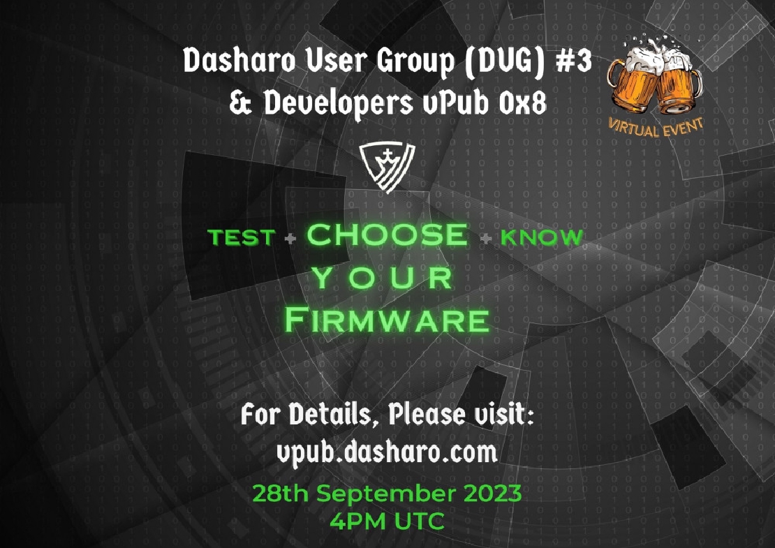 Dasharo User Group 3 **& Developers vPub 0x8**