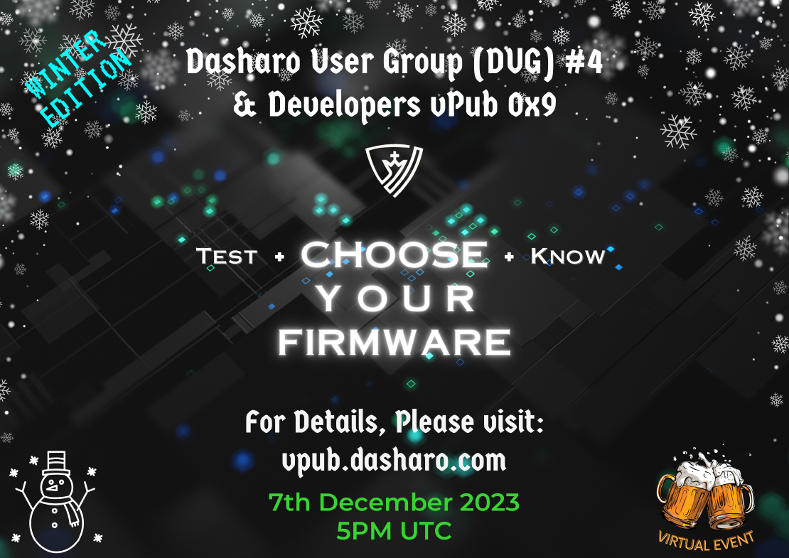 Dasharo User Group 4 **& Developers vPub 0x9**