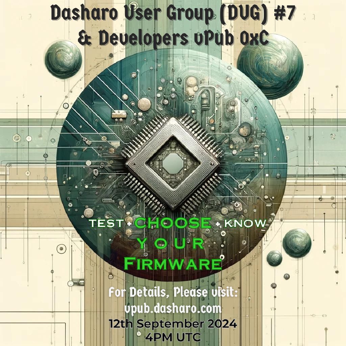 Dasharo User Group 0x7 **& Developers vPub 0xC**