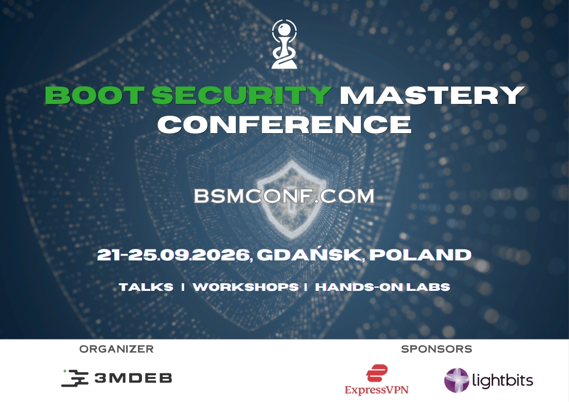Boot Security **Mastery Conference**